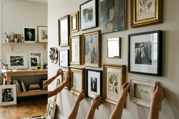Curating a Cohesive Gallery Wall Using Mixed Formats