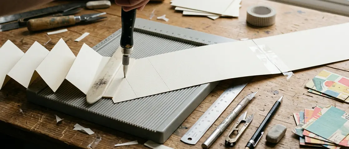 Image showing scoring cardstock