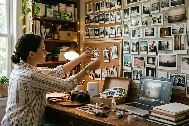Lived in photo display