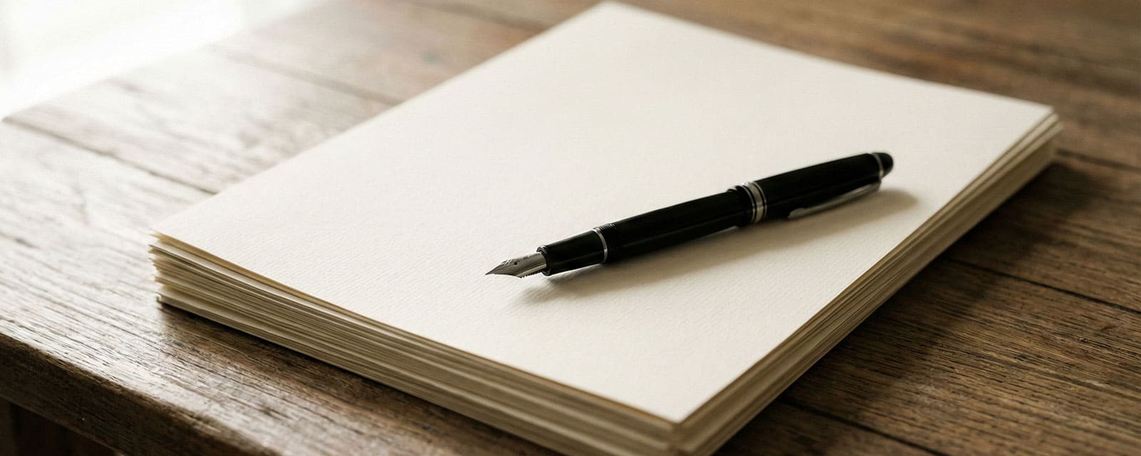 Pen resting on legal document on a desk